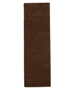 Tapis de couloir poils longs Shaggy Trend - marron - overzicht
