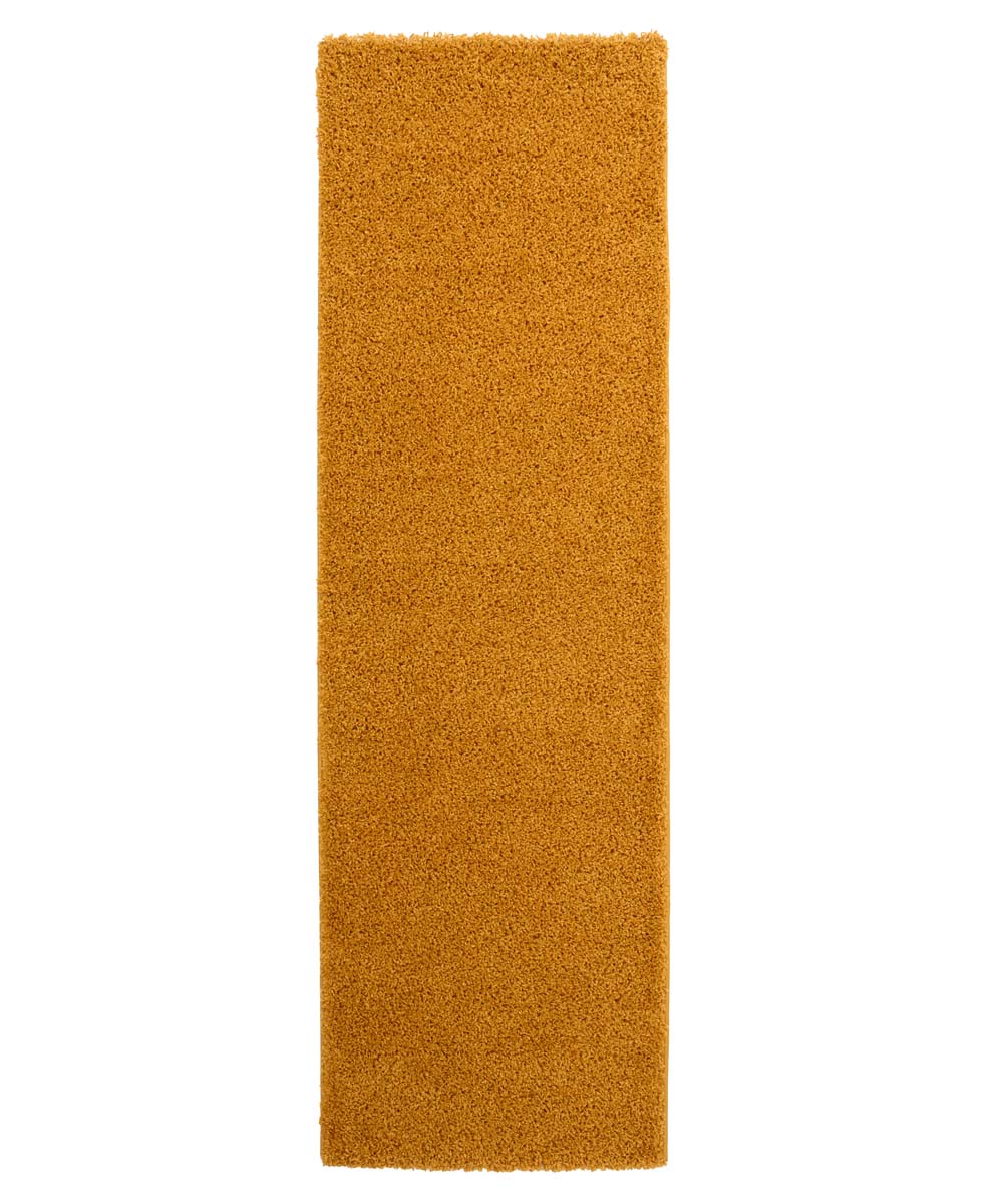 Tapis de couloir poils longs Shaggy Trend - jaune moutarde - overzicht Tapis de couloir poils longs Shaggy Trend - jaune moutarde - overzicht