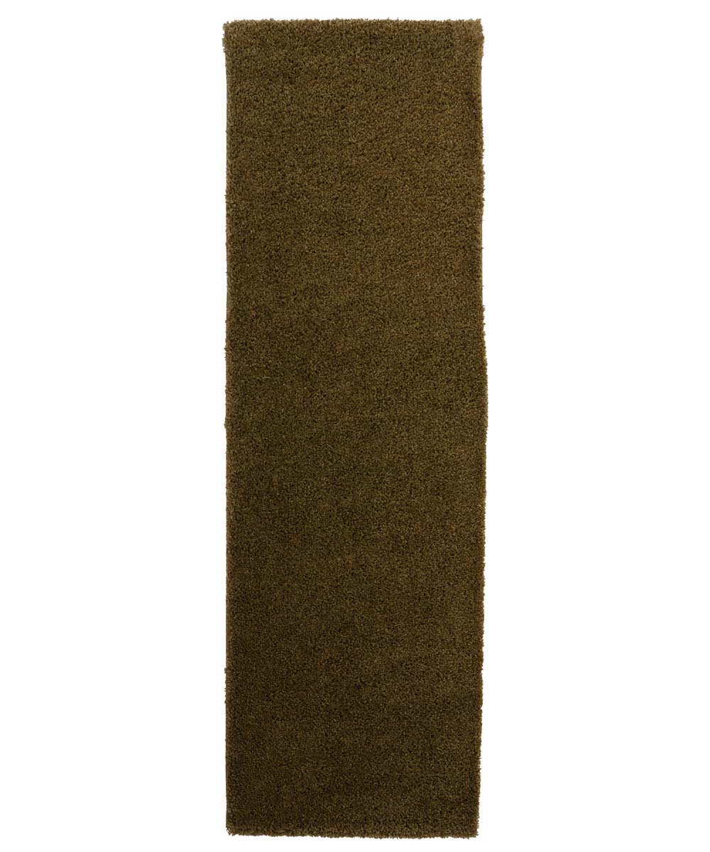 Tapis de couloir poils longs Shaggy Trend - vert olive - overzicht Tapis de couloir poils longs Shaggy Trend - vert olive - overzicht