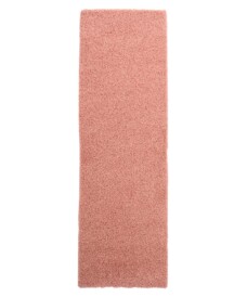Tapis de couloir poils longs Shaggy Trend - rose - overzicht, thumbnail