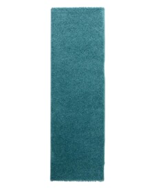 Tapis de couloir poils longs Shaggy Trend - turquoise - overzicht, thumbnail