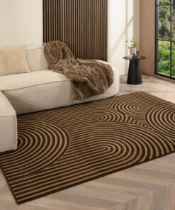 Tapis japandi - Ease Akira marron