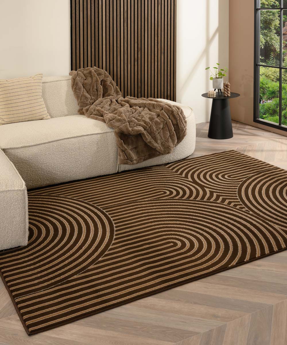 Tapis japandi - Ease Akira marron Tapis japandi - Ease Akira marron