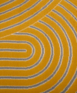 Tapis japandi - Ease Akira jaune ocre