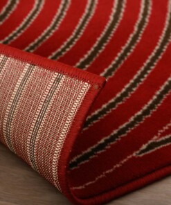 Tapis japandi - Ease Akira rouge - close up, thumbnail Tapis japandi - Ease Akira rouge - close up, thumbnail
