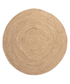 Tapis jute tressé Rond - naturel/Multi - overzicht, thumbnail