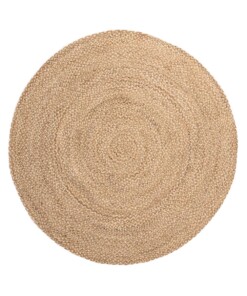 Tapis jute tressé Rond - naturel/Multi - overzicht
