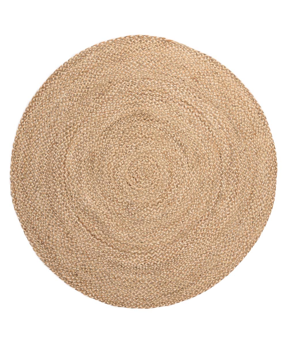 Tapis jute tressé Rond - naturel/Multi - overzicht Tapis jute tressé Rond - naturel/Multi - overzicht