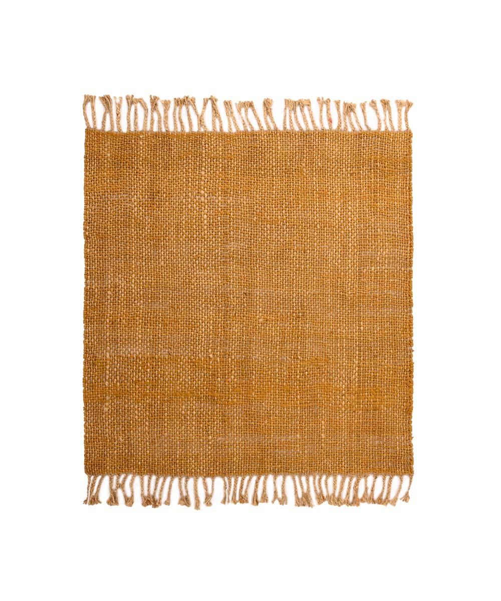 Tapis jute carré - Chunky or/naturel - overzicht Tapis jute carré - Chunky or/naturel - overzicht