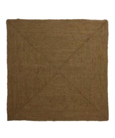 Tapis jute​ carré - Pure vert olive - overzicht, thumbnail