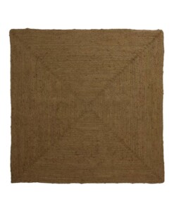 Tapis jute​ carré - Pure vert olive - overzicht