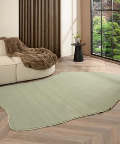 Tapis forme organique - Ease Flow vert tendre