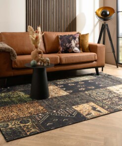 Tapis patchwork - Fade No.1 vert olive - sfeer, thumbnail