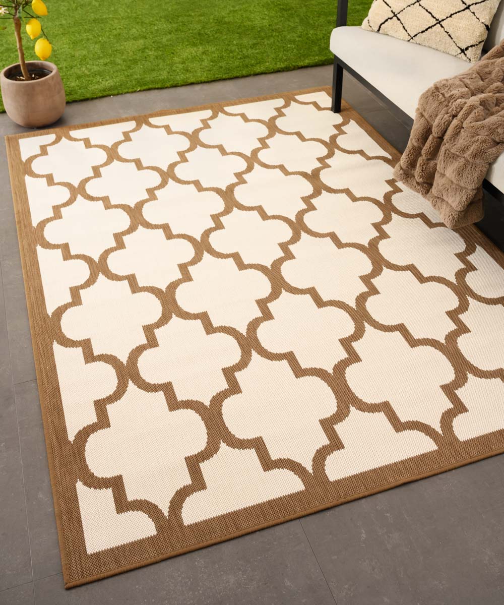 Tapis extérieur retro - Flip Lucky brun clair Tapis extérieur retro - Flip Lucky brun clair