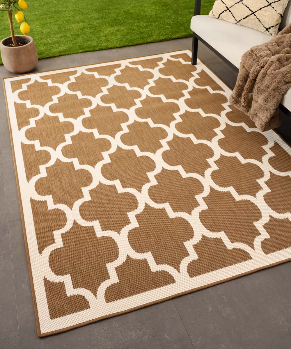 Tapis extérieur retro - Flip Lucky brun clair Tapis extérieur retro - Flip Lucky brun clair