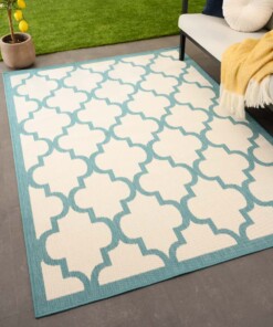 Tapis extérieur retro - Flip Lucky turquoise