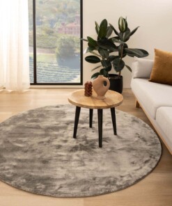 Tapis viscose rond - Pearl argent - sfeer