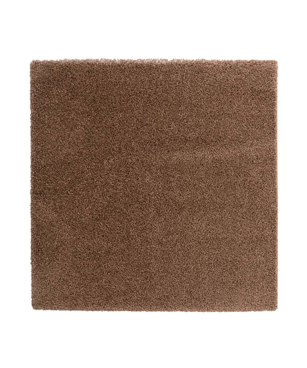 Tapis Carré poils longs Shaggy Trend - Moka - overzicht, thumbnail