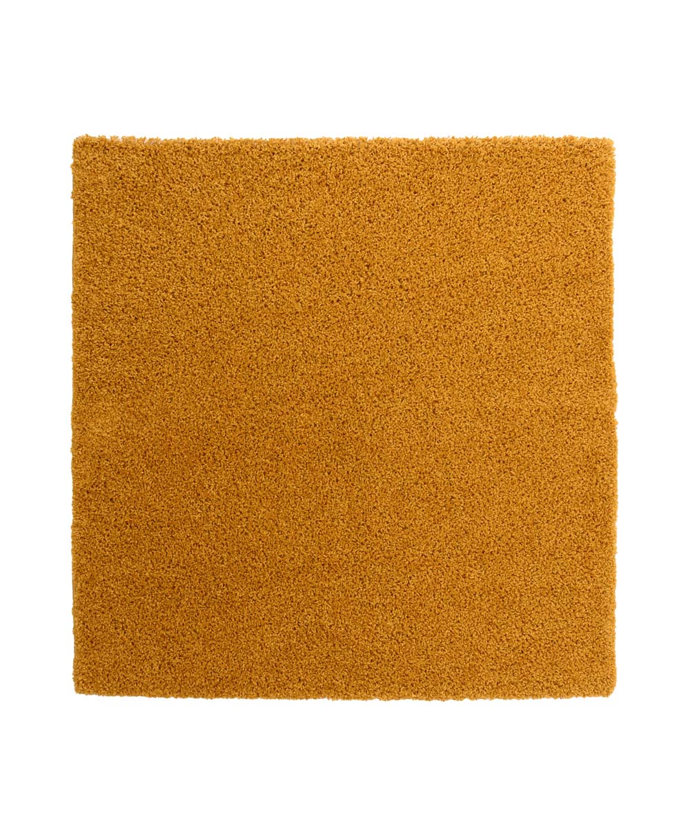 Tapis Carré poils longs Shaggy Trend - jaune moutarde - overzicht Tapis Carré poils longs Shaggy Trend - jaune moutarde - overzicht