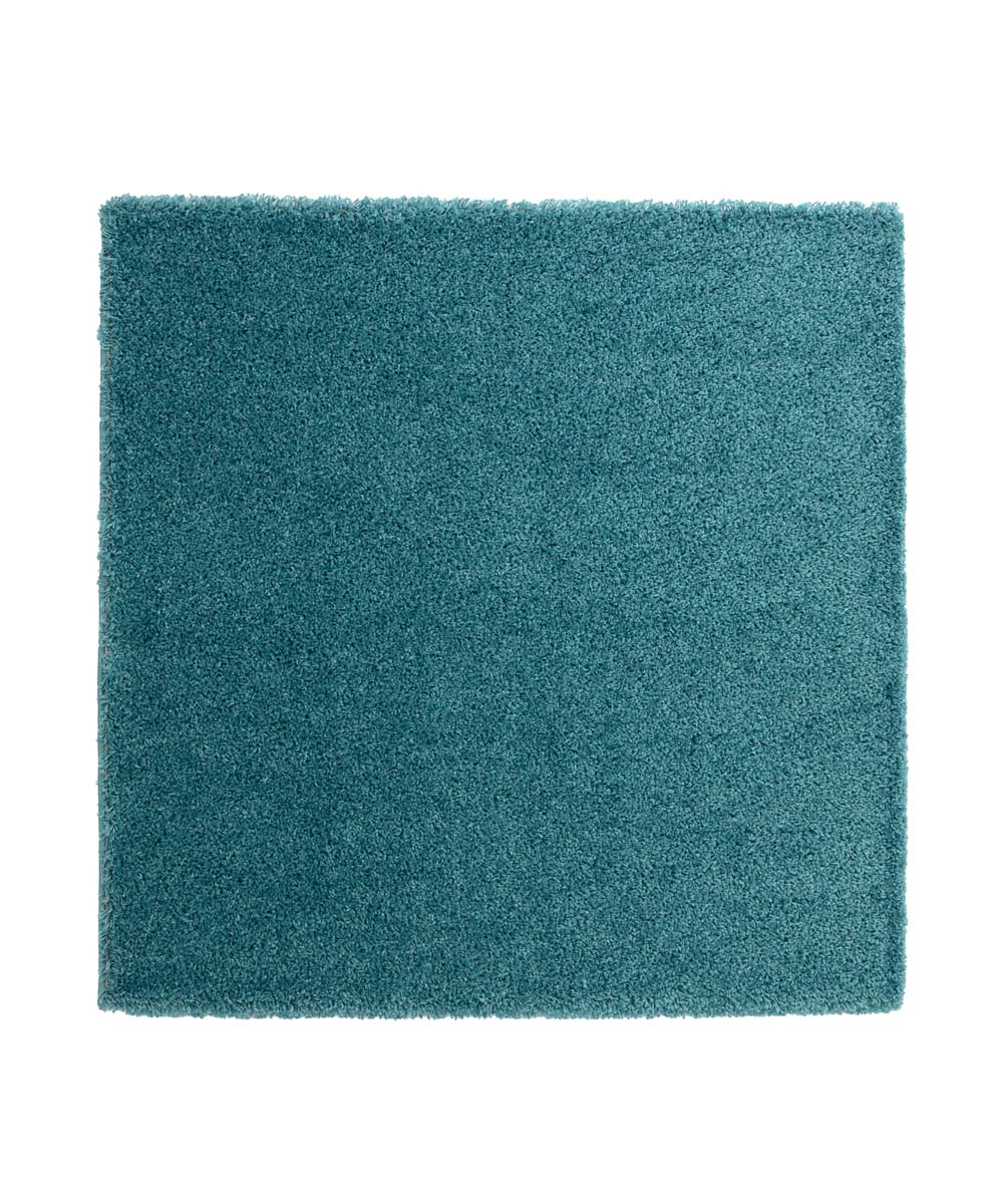 Tapis Carré poils longs Shaggy Trend - turquoise - overzicht Tapis Carré poils longs Shaggy Trend - turquoise - overzicht