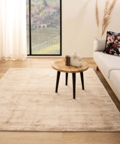 Tapis viscose carré - Glamour beige - sfeer