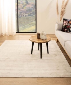 Tapis viscose carré - Glamour ivoire - sfeer