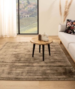 Tapis viscose carré - Glamour marron - sfeer