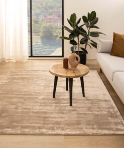 Tapis viscose carré - Pearl beige - sfeer