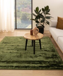 Tapis viscose carré - Pearl vert - sfeer