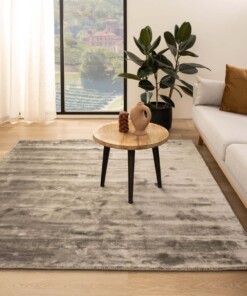 Tapis viscose carré - Pearl argent - sfeer