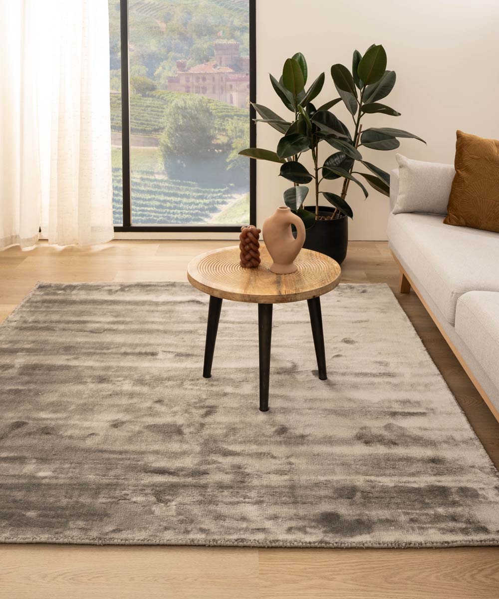 Tapis viscose carré - Pearl argent - sfeer Tapis viscose carré - Pearl argent - sfeer