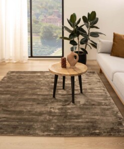 Tapis viscose carré - Pearl marron - sfeer