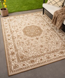 Tapis extérieur vintage - Flip Agnes brun clair