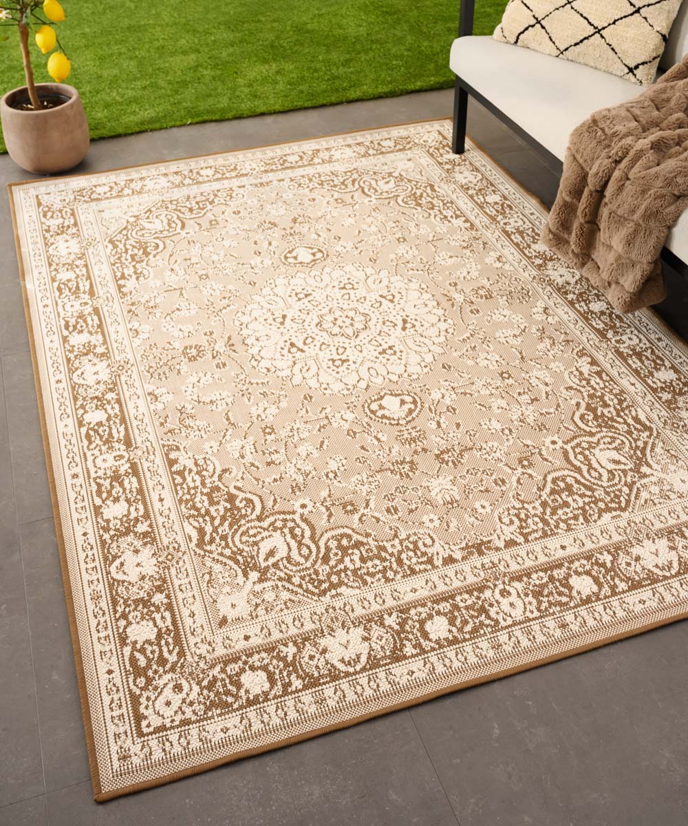 Tapis extérieur vintage - Flip Agnes brun clair Tapis extérieur vintage - Flip Agnes brun clair