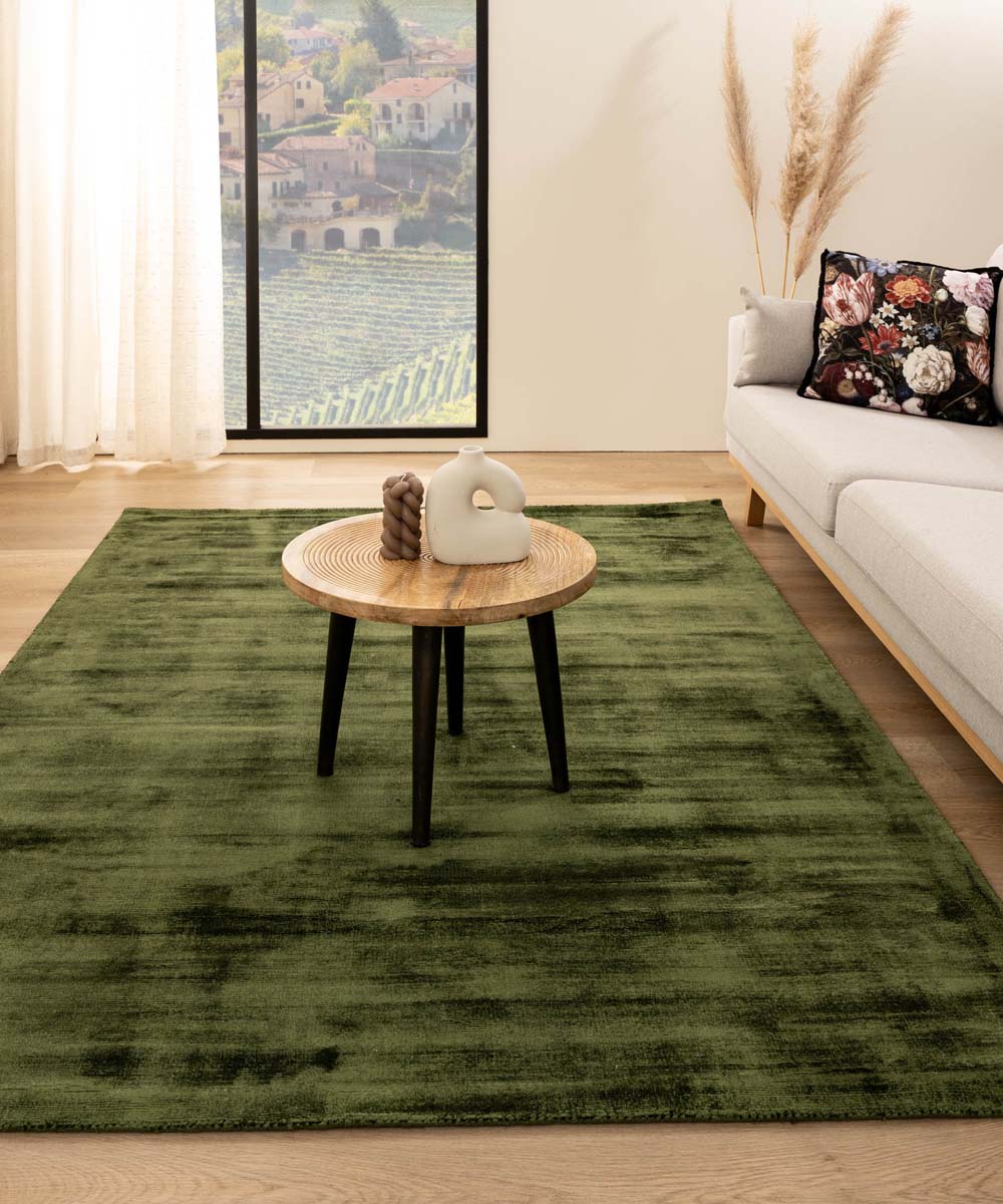 Tapis viscose - Glamour vert - sfeer Tapis viscose - Glamour vert - sfeer