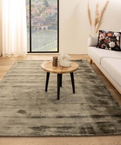 Tapis viscose - Glamour vert olive - sfeer