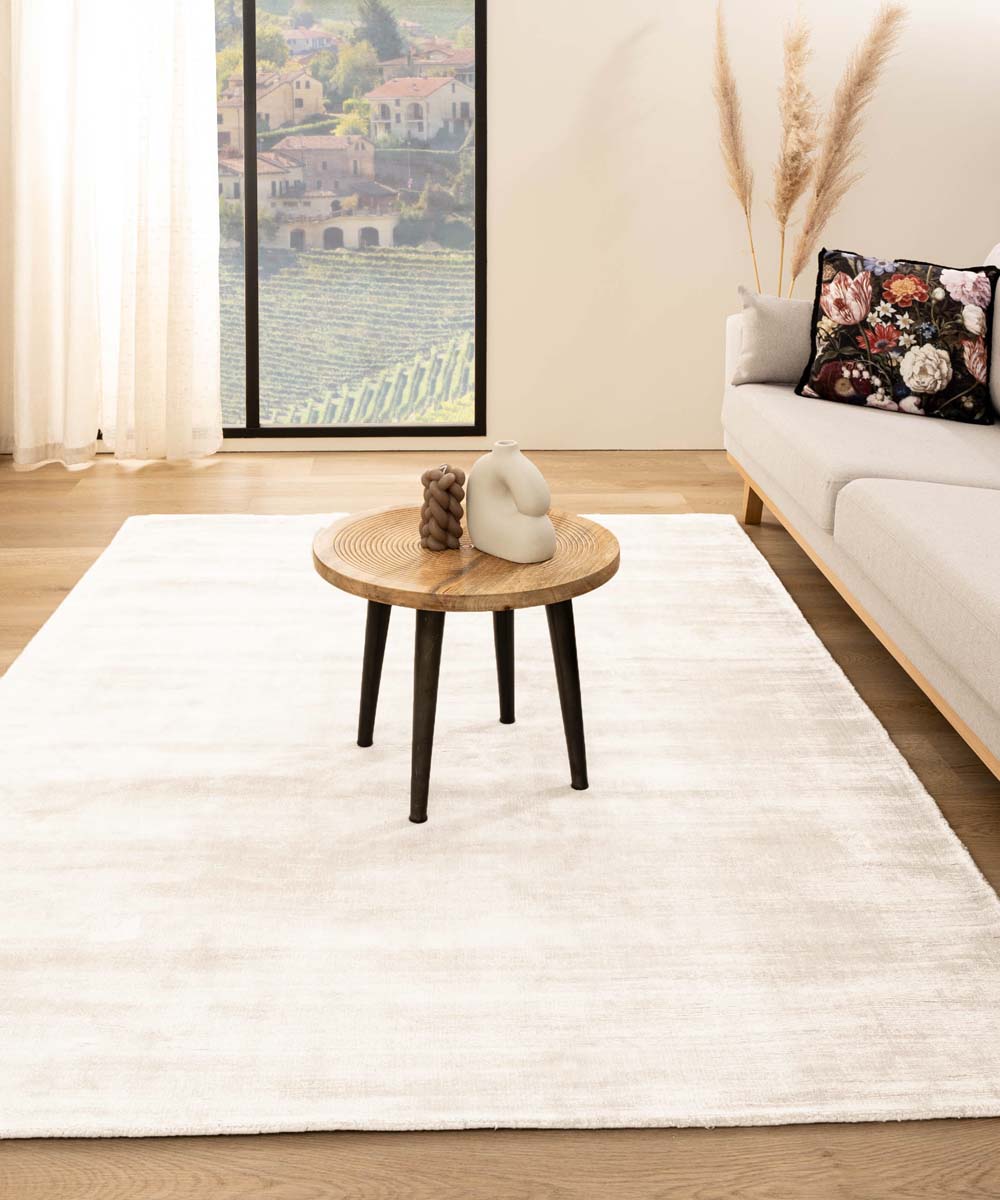 Tapis viscose - Glamour blanc - sfeer Tapis viscose - Glamour blanc - sfeer