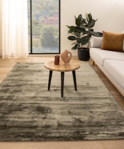 Tapis viscose - Pearl vert olive - sfeer