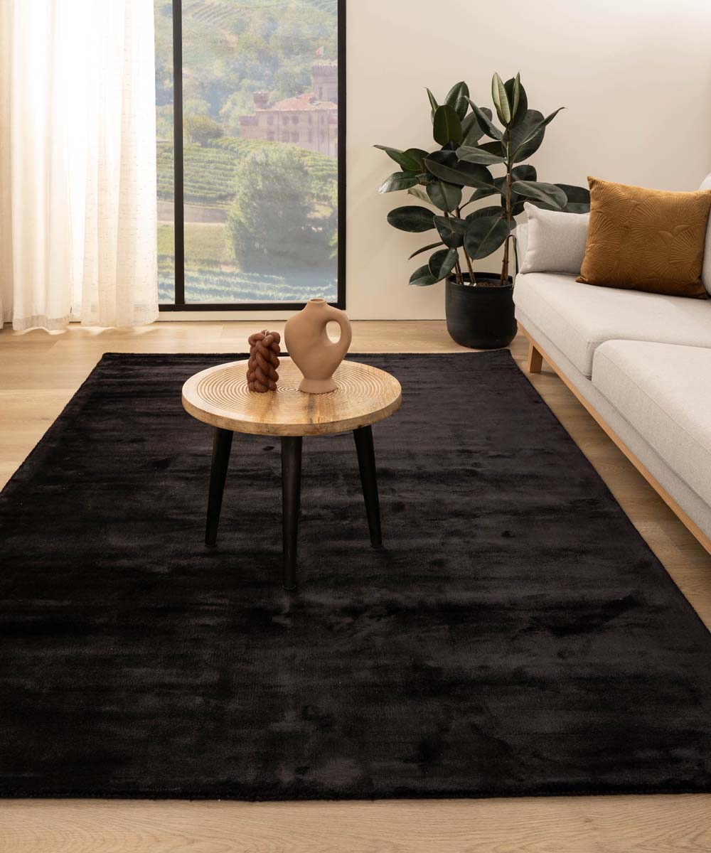 Tapis viscose - Pearl noir - sfeer Tapis viscose - Pearl noir - sfeer