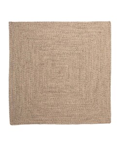 Tapis coton carré - Joy beige/blanc - overzicht