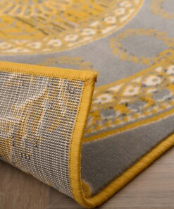 Tapis patchwork - Ease Agatha jaune ocre Tapis patchwork - Ease Agatha jaune ocre