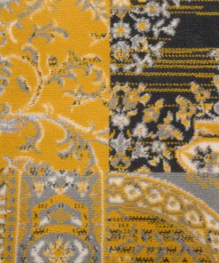 Tapis patchwork - Ease Agatha jaune ocre