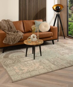 Tapis patchwork - Ease Agatha vert tendre