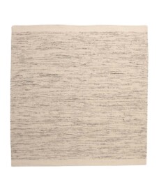 Tapis laine carré - Ulstein blanc/noir - overzicht, thumbnail