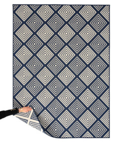 Tapis extérieur losanges - Flip Gem bleu foncé Tapis extérieur losanges - Flip Gem bleu foncé