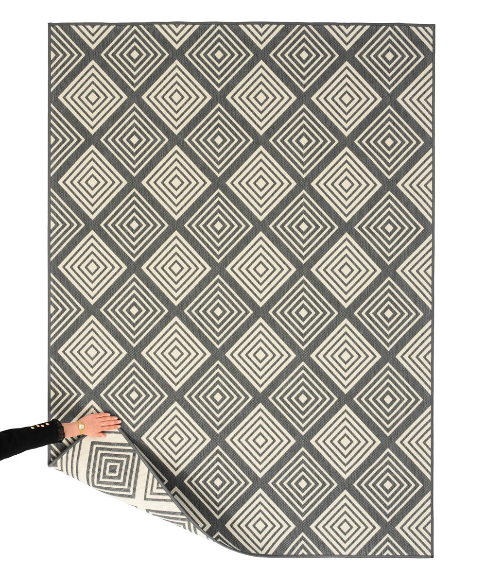 Tapis extérieur losanges - Flip Gem gris Tapis extérieur losanges - Flip Gem gris