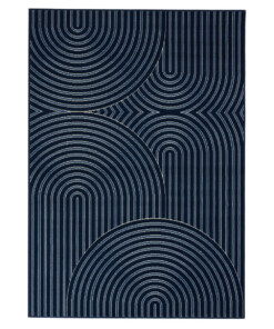 Tapis japandi - Ease Akira bleu foncé Tapis japandi - Ease Akira bleu foncé