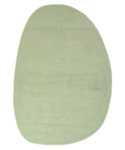 Tapis forme organique - Ease Pebble vert tendre Tapis forme organique - Ease Pebble vert tendre