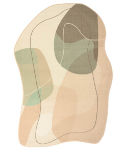 Tapis forme organique - Ease Stone vert tendre Tapis forme organique - Ease Stone vert tendre