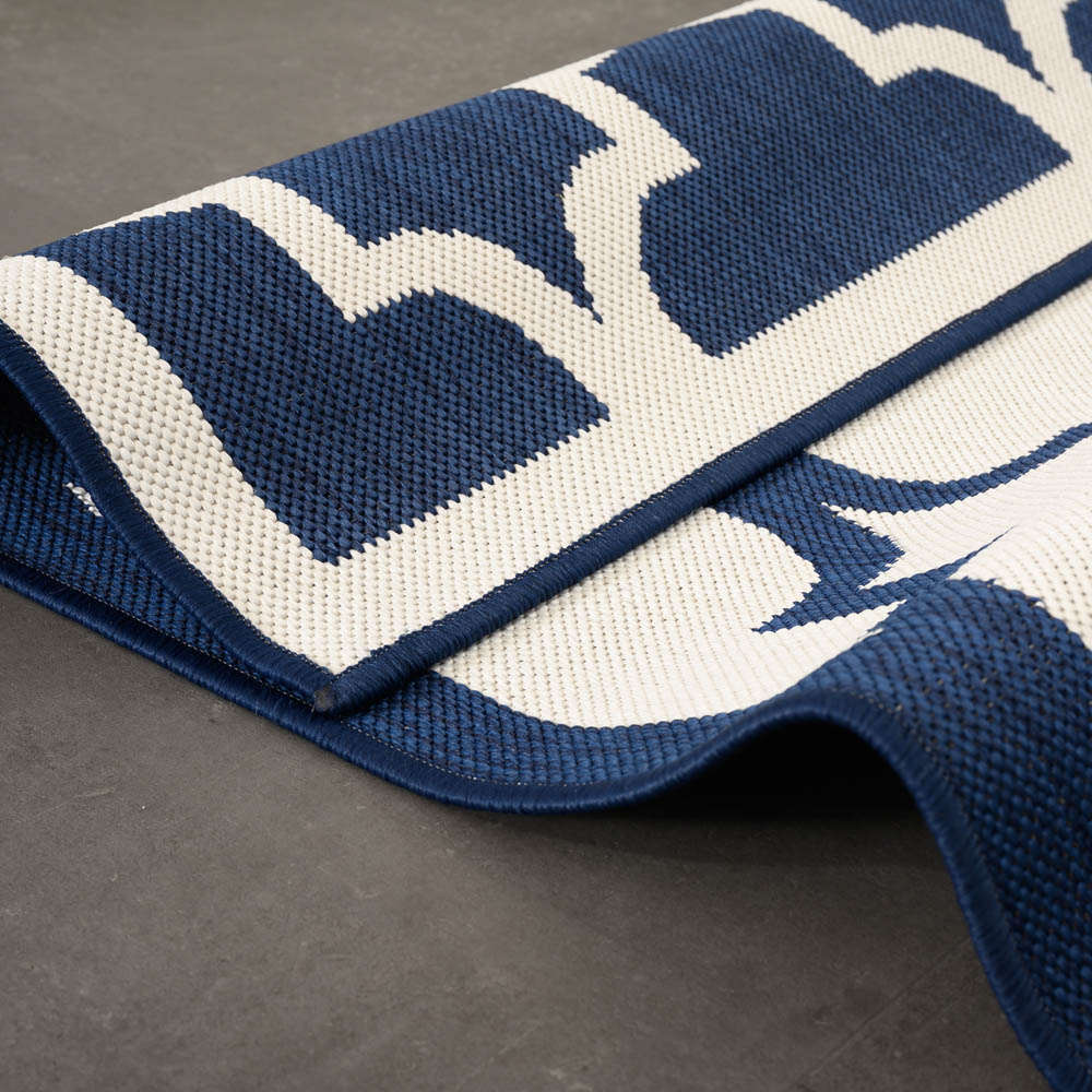 Tapis extérieur retro - Flip Lucky bleu foncé Tapis extérieur retro - Flip Lucky bleu foncé